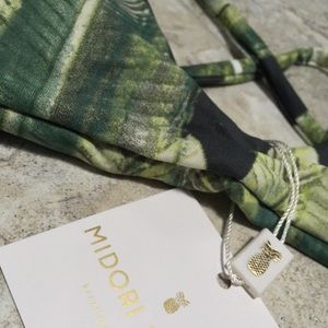 Designer Bikini: Green Midori Bikini Top Sz XS